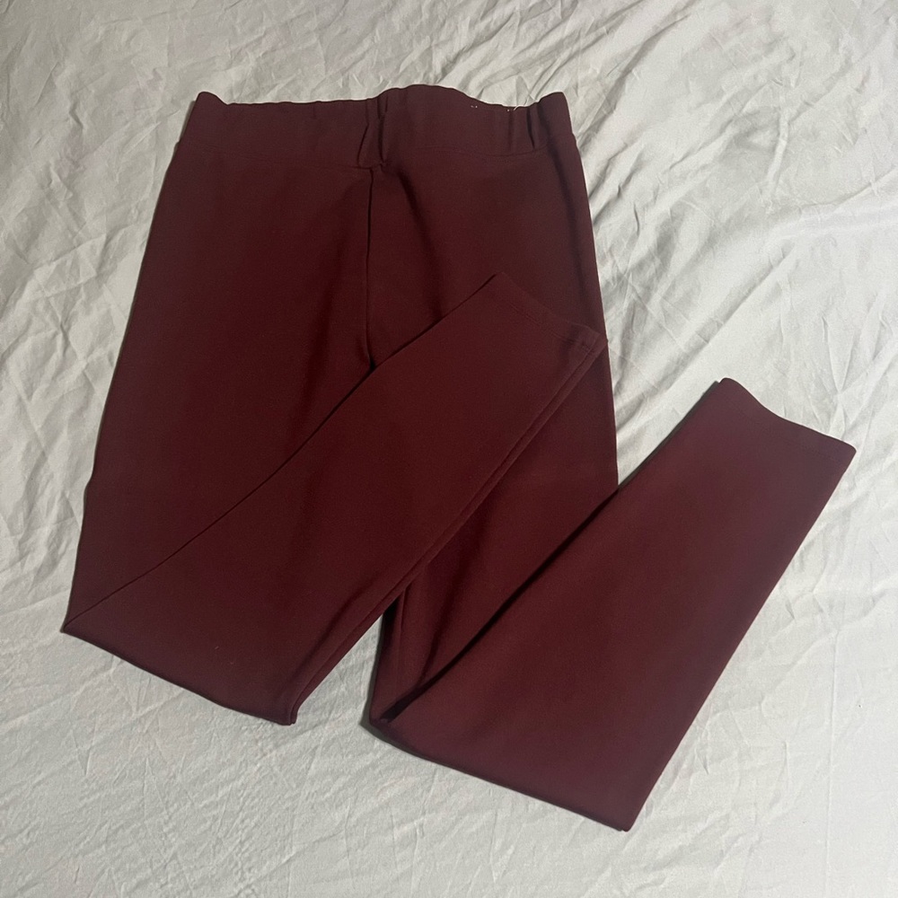 Lou & Grey LOFT Maroon Leggings, NWOT